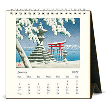 Load image into Gallery viewer, Japanese Woodblocks 2027 Cavallini Desk Calendar

