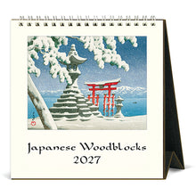 Load image into Gallery viewer, Japanese Woodblocks 2027 Cavallini Desk Calendar
