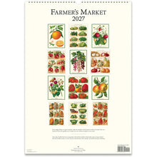 Load image into Gallery viewer, Farmer's Market 2027 Cavallini Wall Calendar
