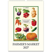 Load image into Gallery viewer, Farmer's Market 2027 Cavallini Wall Calendar
