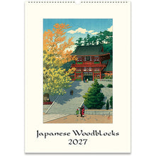 Load image into Gallery viewer, Japanese Woodblocks 2027 Cavallini Wall Calendar
