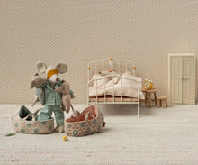 Load image into Gallery viewer, Baby Mouse in Carry Cot - Rose - Maileg
