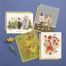 Load image into Gallery viewer, Hiking Bear Birthday Card
