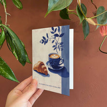 Load image into Gallery viewer, "Un croissant et du soleil"  Greeting Card

