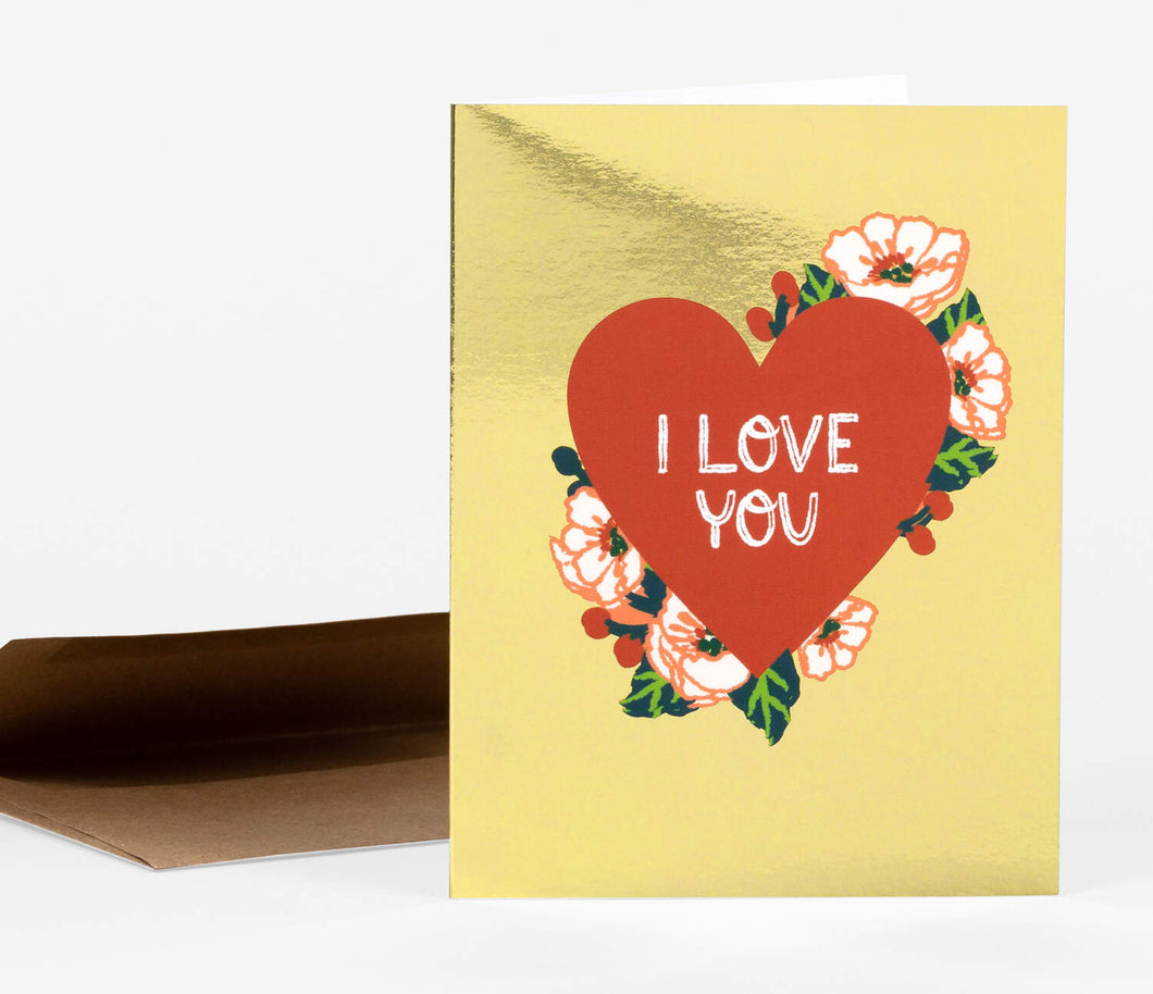 I Love You Heart Notecard- Christa Pierce