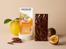 Load image into Gallery viewer, Citrus Eclipse 65% Dark Chocolate Bar - Kesshō
