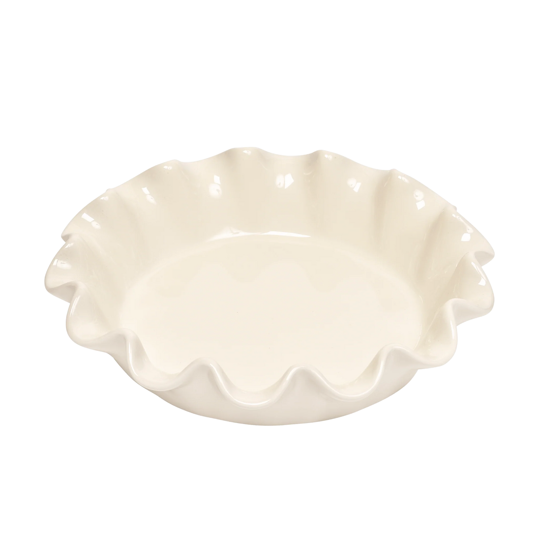 Emile Henry - Clay Ruffled Pie Dish, 10.5