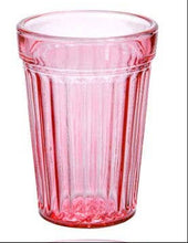 Load image into Gallery viewer, Pink Stackable Faceted Drinking Glass - Sold individually
