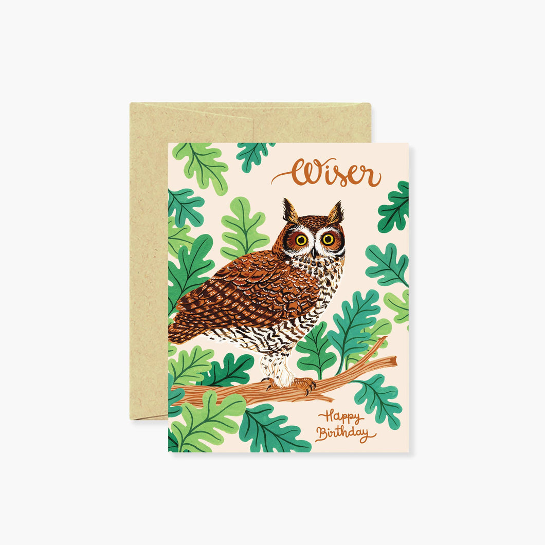 Owl card - Botanica Paper Co.