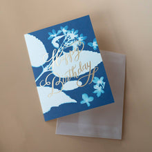 Load image into Gallery viewer, Cyanotype Birthday Card - Botanica Paper Co.
