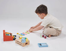 Load image into Gallery viewer, Wooden Toy Cash Register
