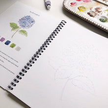 Load image into Gallery viewer, emily lex studio - flowers watercolor workbook

