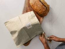 Load image into Gallery viewer, Bees Wrap Reusable Beeswax Lined Artisan Bread Bag - Natural
