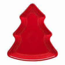 Fiestaware -Tree-Shaped Plate, Scarlet