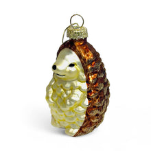 Load image into Gallery viewer, Hedgehog Glass Christmas Tree Ornament
