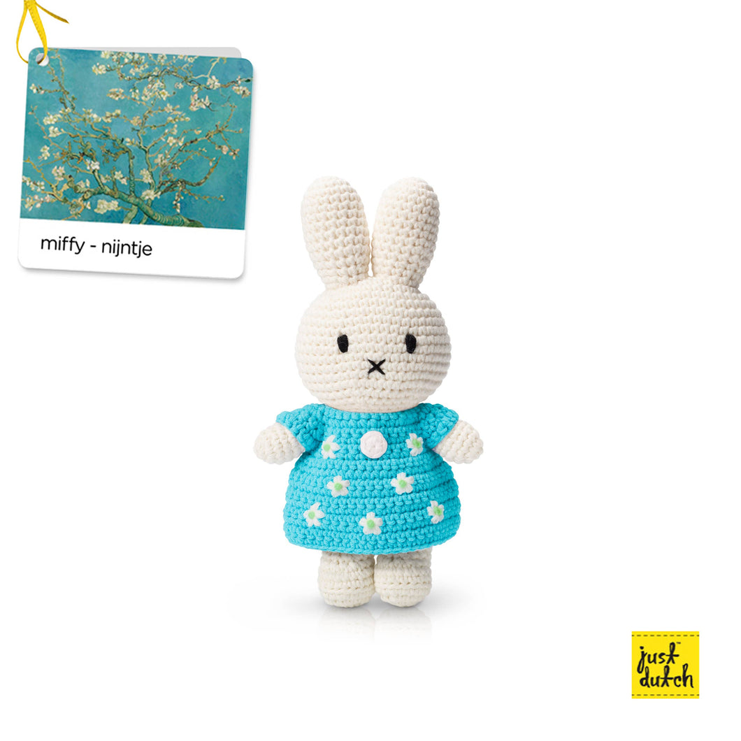 Miffy Rabbit with Van Gogh Inspired Almond Blossom Dress