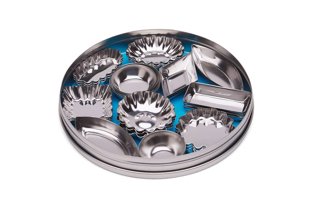 Mini Tartlet Set, Tin Plated Steel, 36-Piece