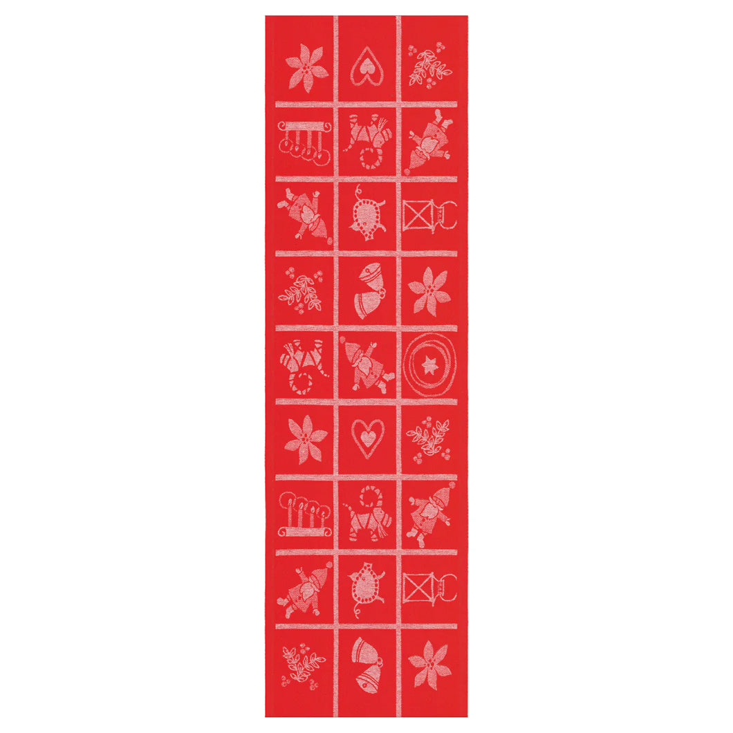 Ekelund Adventruta Red Table Runner