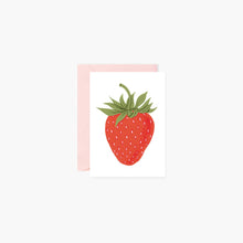 Load image into Gallery viewer, Strawberry Mini Card - Botanica Paper Co.
