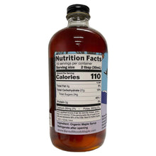 Load image into Gallery viewer, Glass Bottle of Pure Vermont Organic Maple Syrup - One Pint

