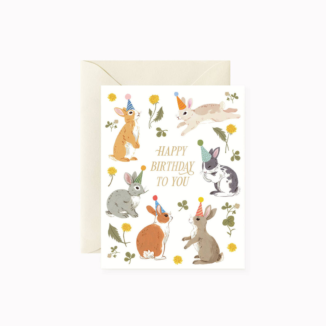 BUNNIES BIRTHDAY PARTY | greeting card