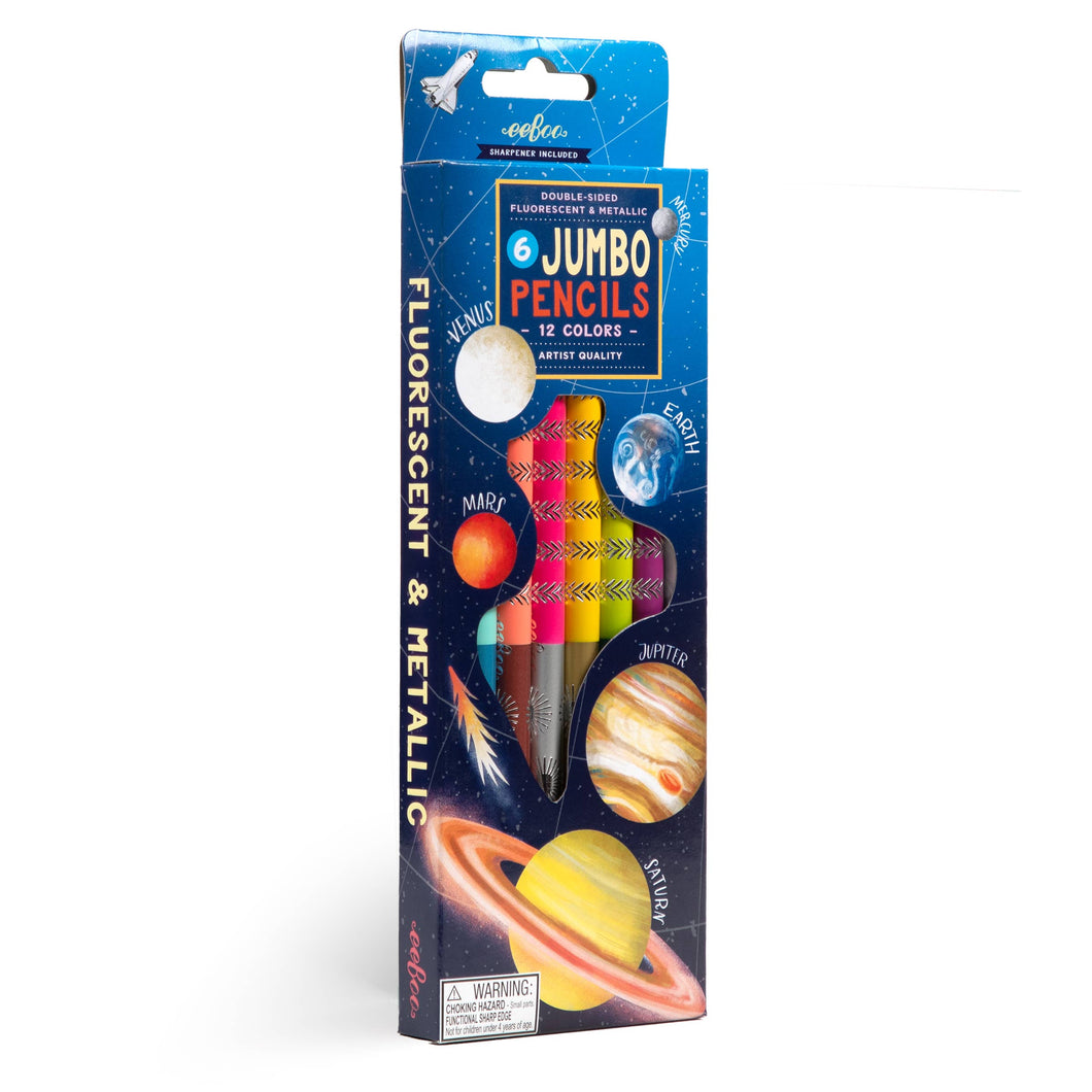 Our Planets 6 Jumbo Double-Sided Special Pencils