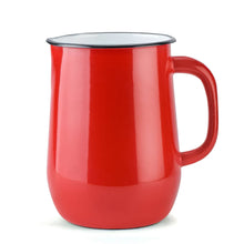 Load image into Gallery viewer, Red Vintage Enamel Jug Pitcher
