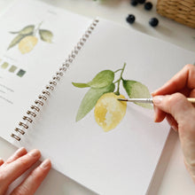 Load image into Gallery viewer, Fruit Watercolor Workbook - Emily Lex Studio

