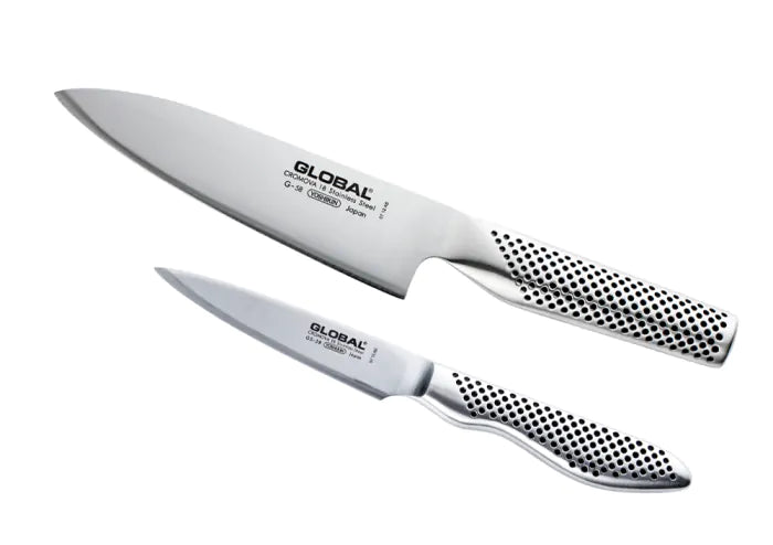 Global Classic 2-Piece Chef and Paring Knife Set