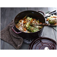 Load image into Gallery viewer, Staub  4 Qt Enameled Cast Iron Round Dutch Oven - Premium Color
