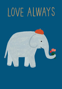 Elephant Love Valentine's Day Card - Roger la Borde