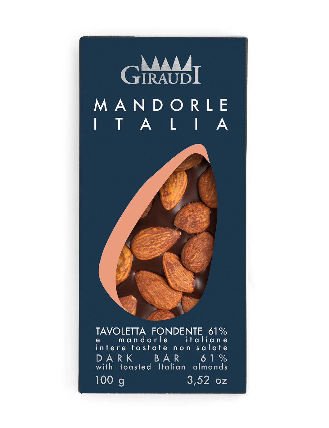 Giraudi Dark Chocolate Bar with Italian Almonds