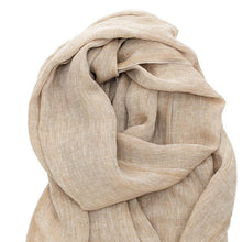 Load image into Gallery viewer, Halaus Linen Scarf, Gold- Lapuan Kankurit
