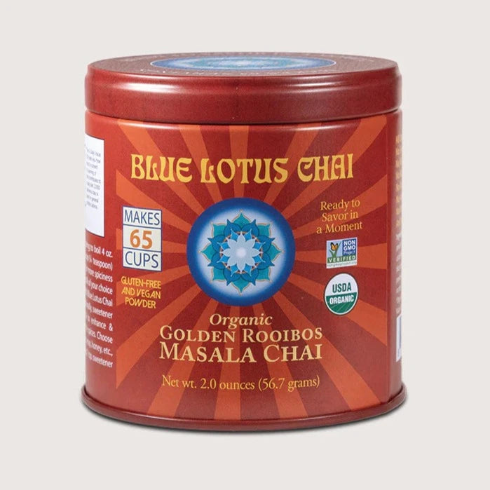 Blue Lotus Chai – Golden Rooibos Masala Chai