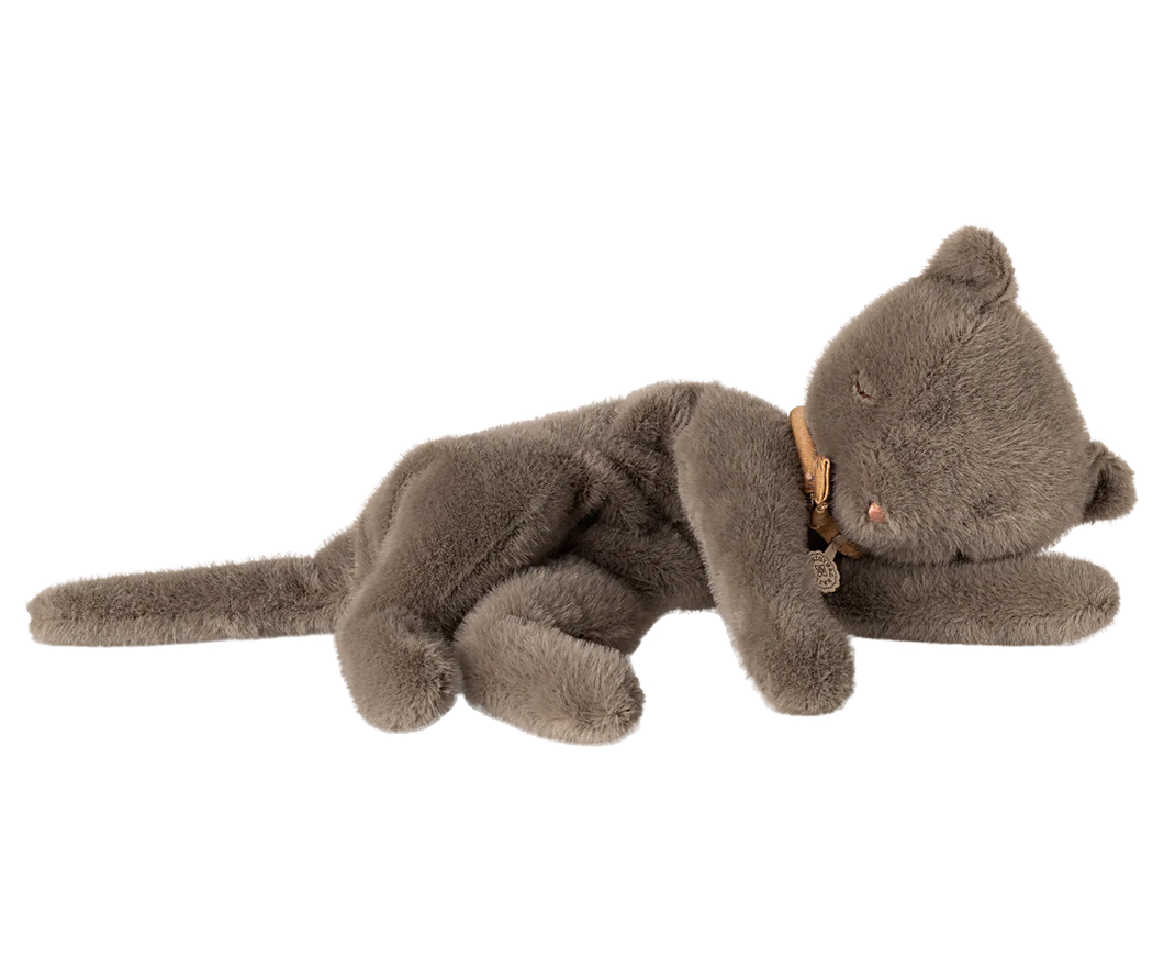 Sleeping Kitten, Medium - Grey - Maileg
