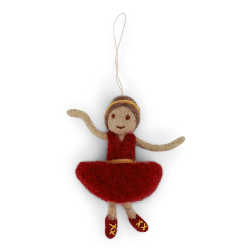 Ballerina with Red Dress Ornament