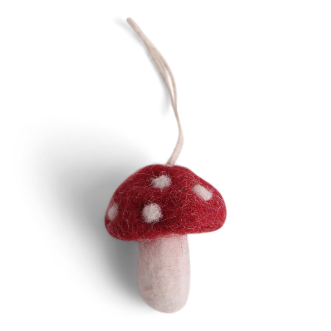 Red Mini Mushroom Ornament