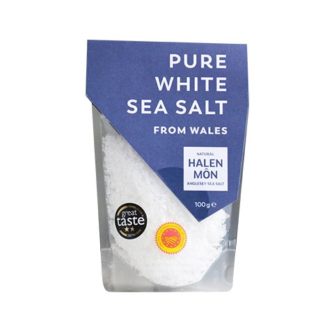 Halen Môn Pure White Sea Salt - 100g Pouch