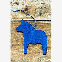 Load image into Gallery viewer, Swedish Wood Dala Horse Ornament
