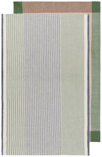 Load image into Gallery viewer, Array Stripe Tea Towel Set/2 - Jade
