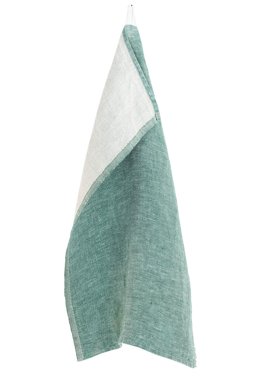 Lapuan Kankurit Duo Tea Towel, Aspen Green/Linen