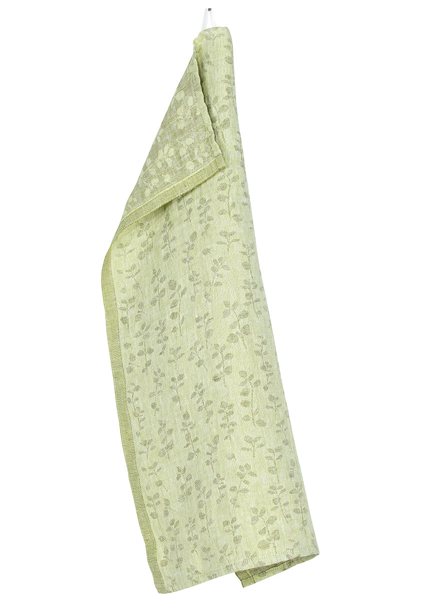 Lapuan Kankurit Meirami  Tea Towel, Lime-Olive