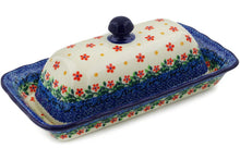 Load image into Gallery viewer, Butter Dish - Polish Pottery - Little Flowers - Ceramika Artystyczna
