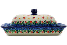 Load image into Gallery viewer, Butter Dish - Polish Pottery - Little Flowers - Ceramika Artystyczna
