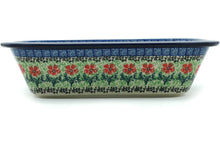 Load image into Gallery viewer, 10&quot; Rectangular Baker - Polish Pottery - Maraschino - Ceramika Artystyczna
