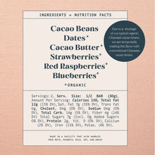 Load image into Gallery viewer, Spring &amp; Mulberry - Mixed Berry Date-Sweetened Chocolate
