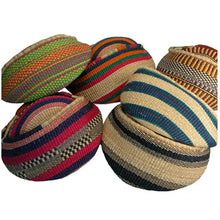 Load image into Gallery viewer, Large Bolga Basket - Vegan - Assorted Colors
