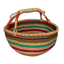 Load image into Gallery viewer, Large Bolga Basket - Vegan - Assorted Colors
