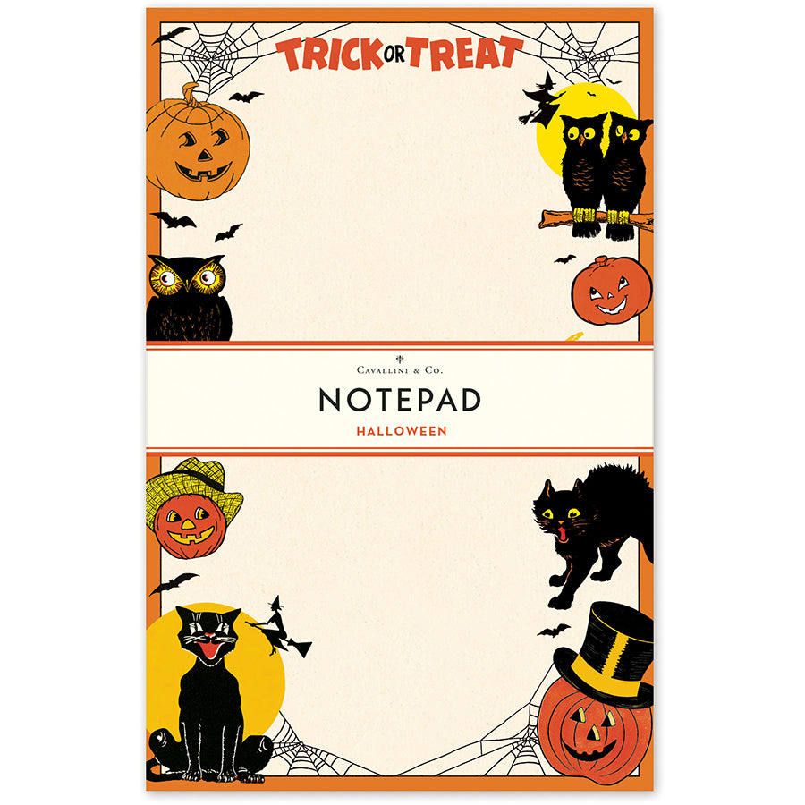 Halloween Cavallini Notepad