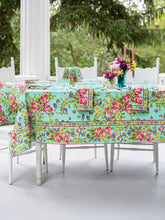 Load image into Gallery viewer, April Cornell - Penny&#39;s Patio Aqua Tablecloth
